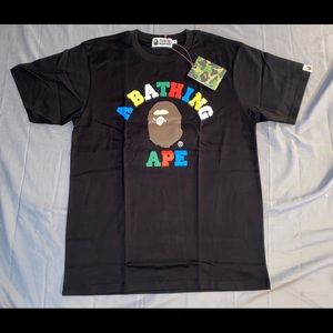 Bape Multi color College Tee